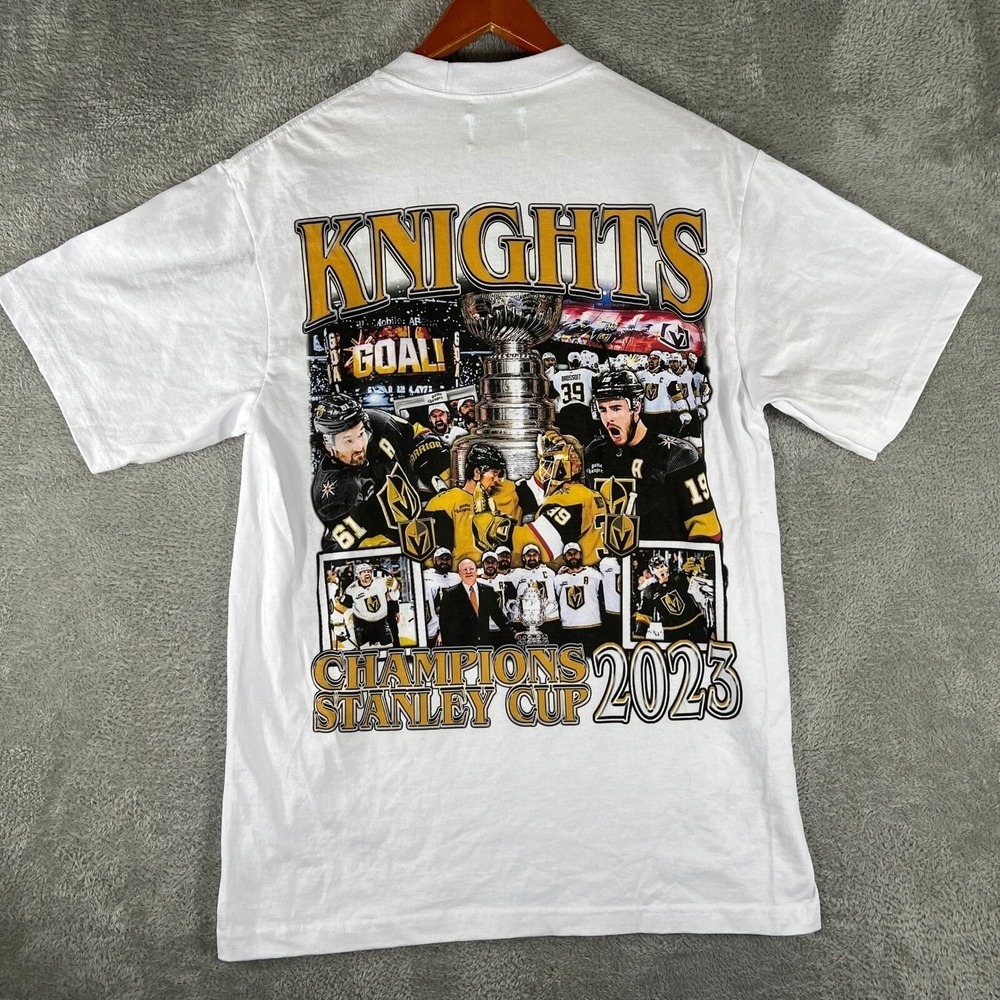 Vegas Golden Knights Shirt Mens Large White Stanley Cup Champion 2023 NHL Hockey